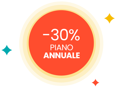 Sconto 30% piano annuale
