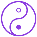 Icona equilibrio - simbolo yin yang