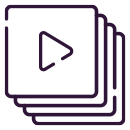 Icona play — contenuti gratuiti