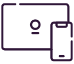 Icona dispositivo mobile — guarda ovunque